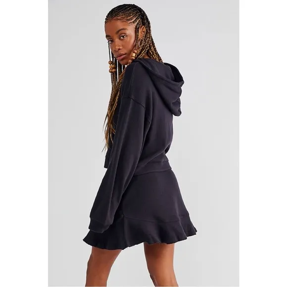 Free People Knit Skirt &amp; Hoodie Social Set