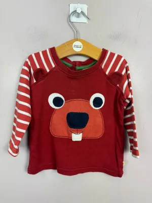 Frugi Beaver T-shirt 6-12m