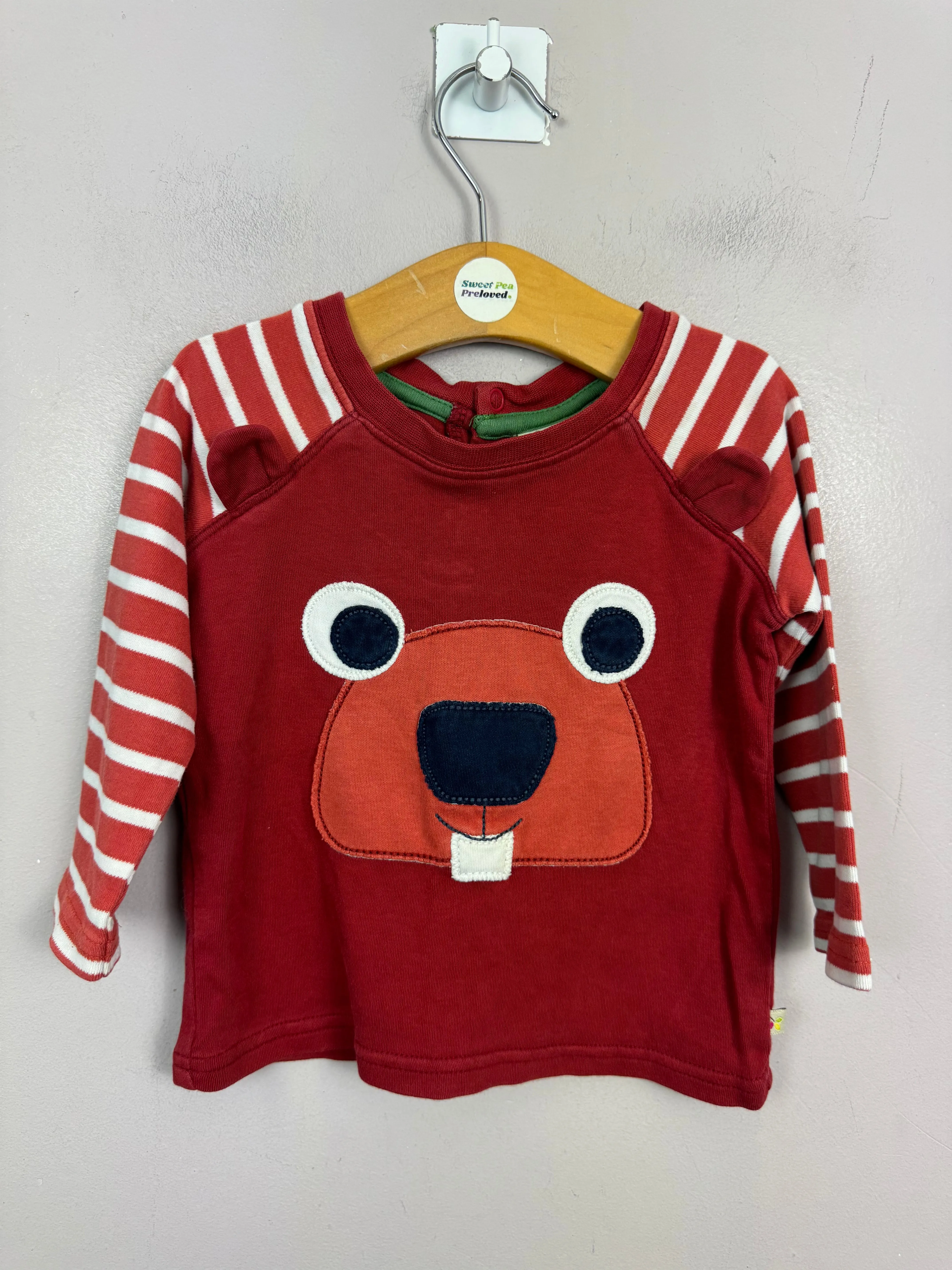 Frugi Beaver T-shirt 6-12m