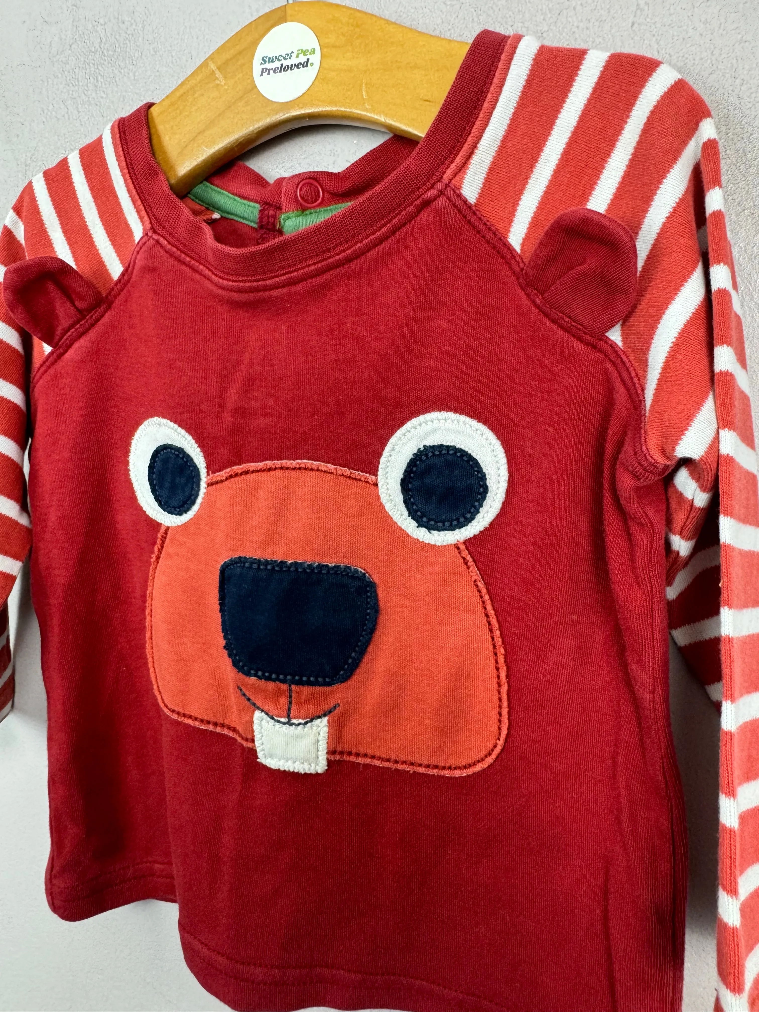 Frugi Beaver T-shirt 6-12m