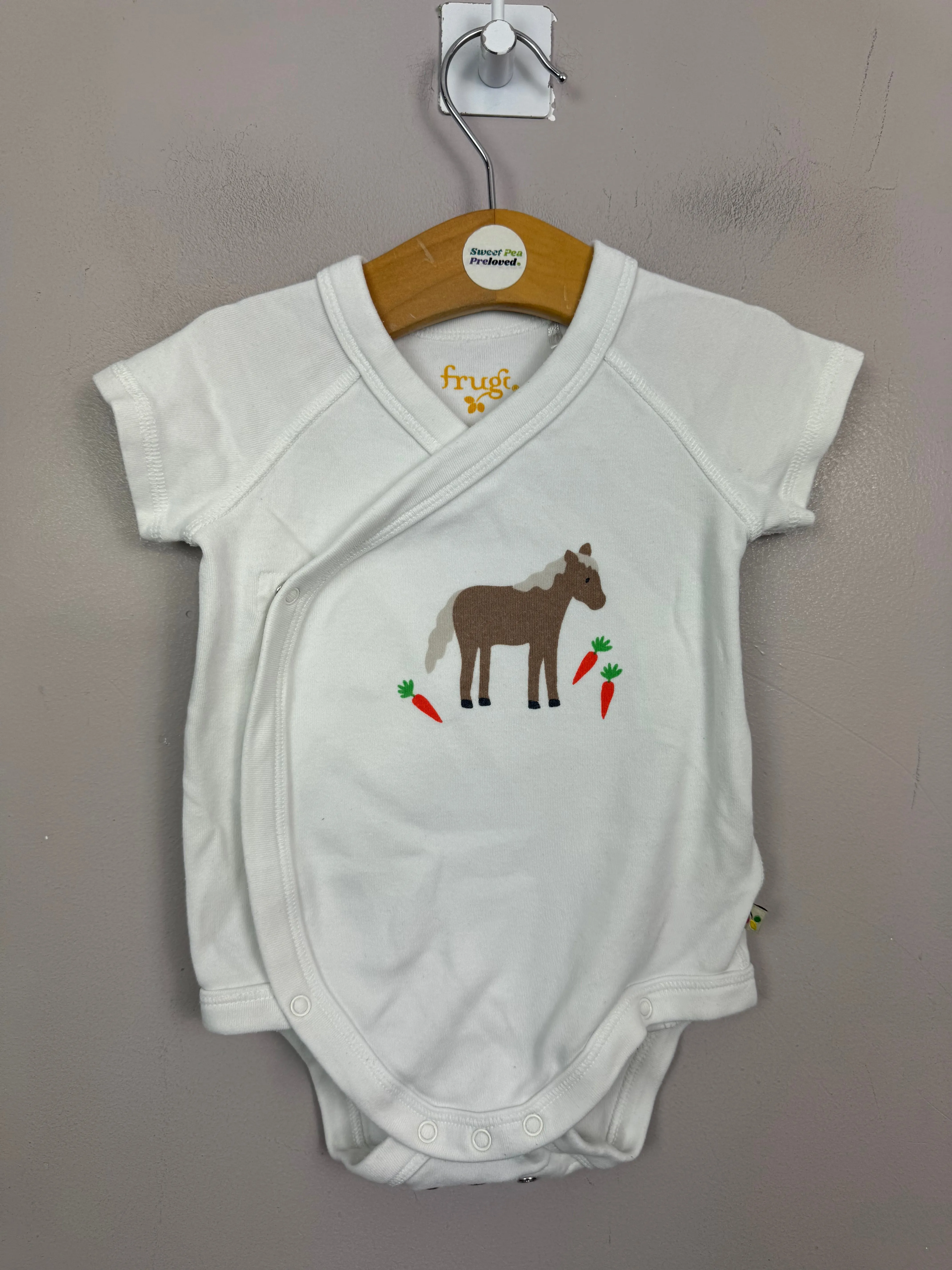 Frugi Pony Bodysuit 3-6m