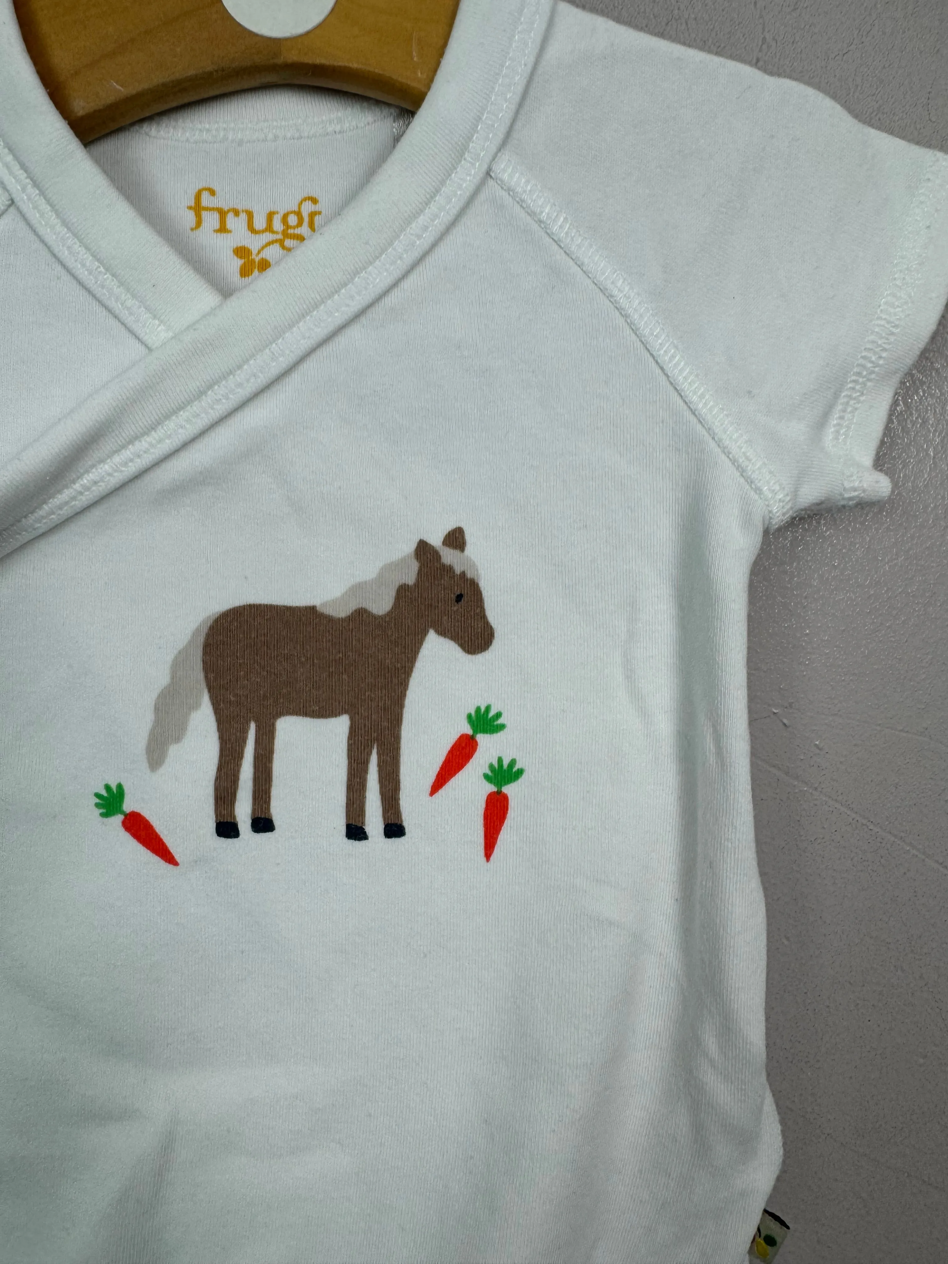 Frugi Pony Bodysuit 3-6m