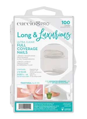 Full Coverage Nail Tips - Long & Luxurious - 100 Count