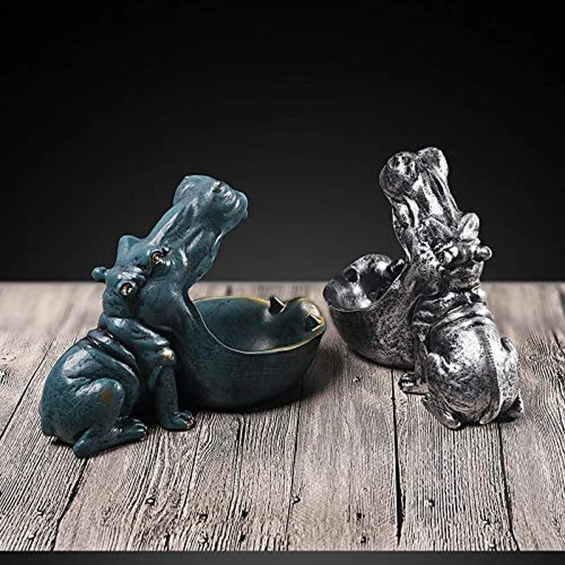 Functional Decor Hippo Figurine