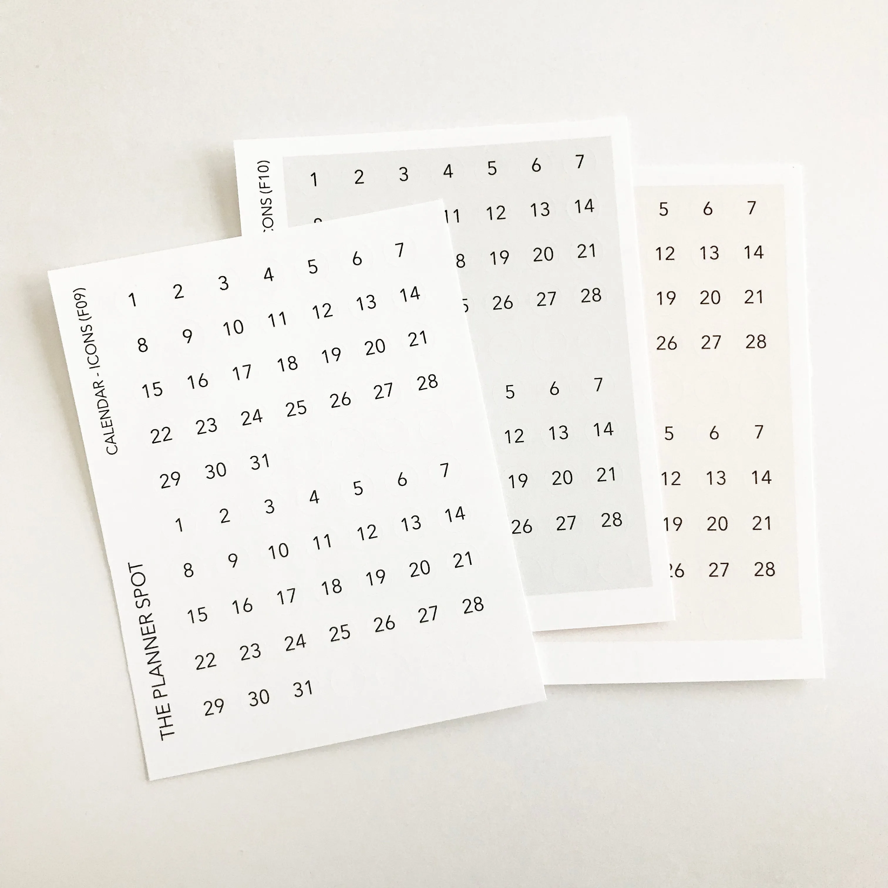 Functional Planner Stickers - Date Dots for 31 Days