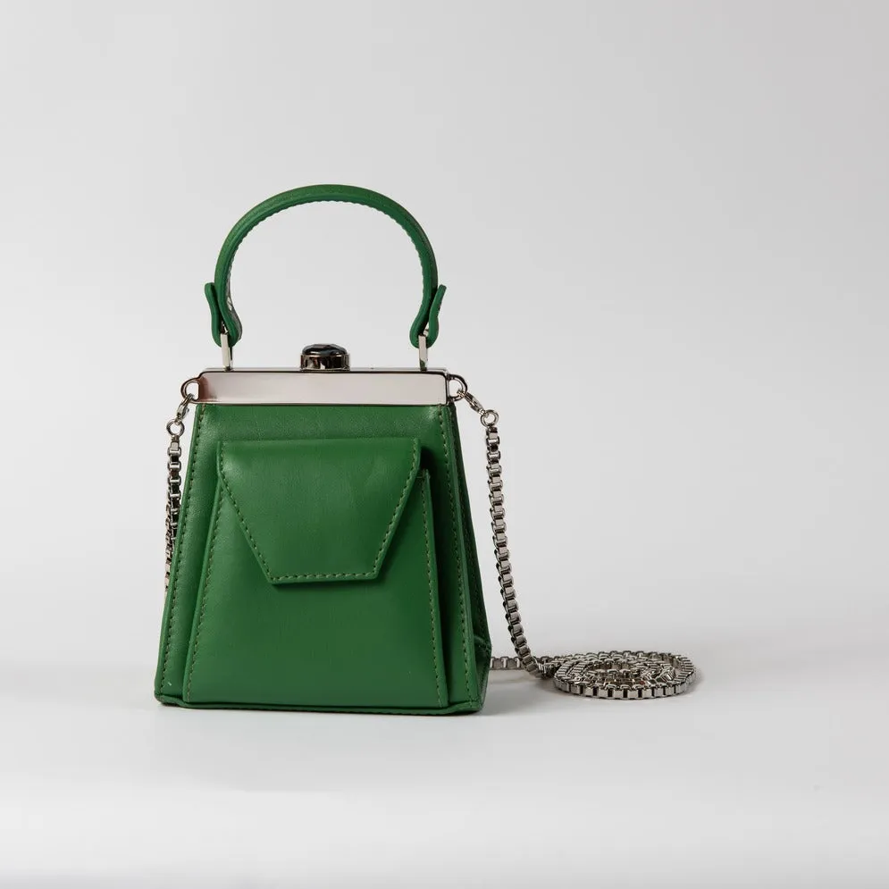 GAMA GREEN AND PLATINUM BAG