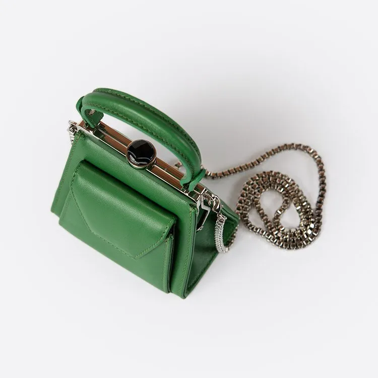 GAMA GREEN AND PLATINUM BAG
