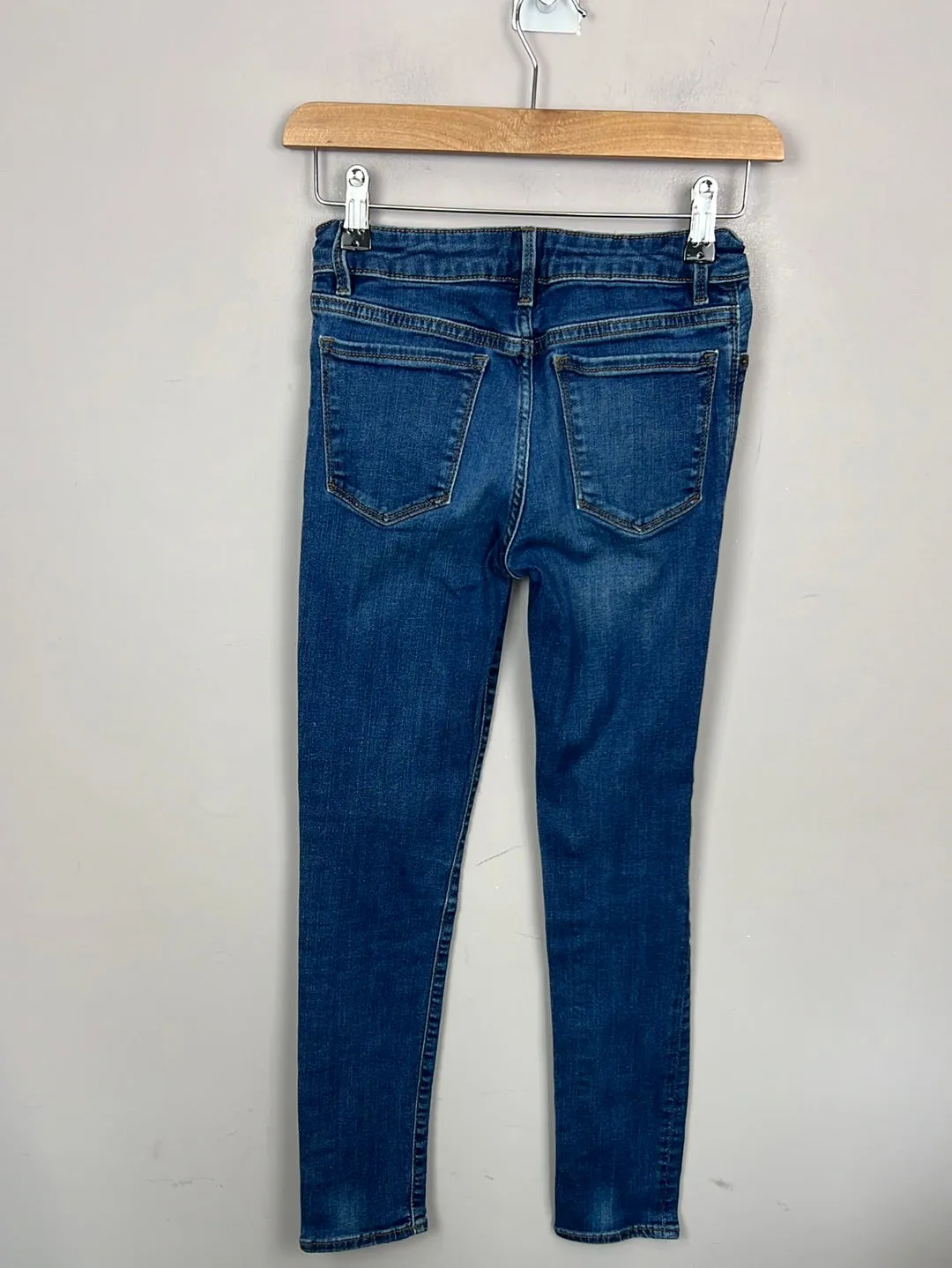 Gap blue super stretch skinny jeans 12y