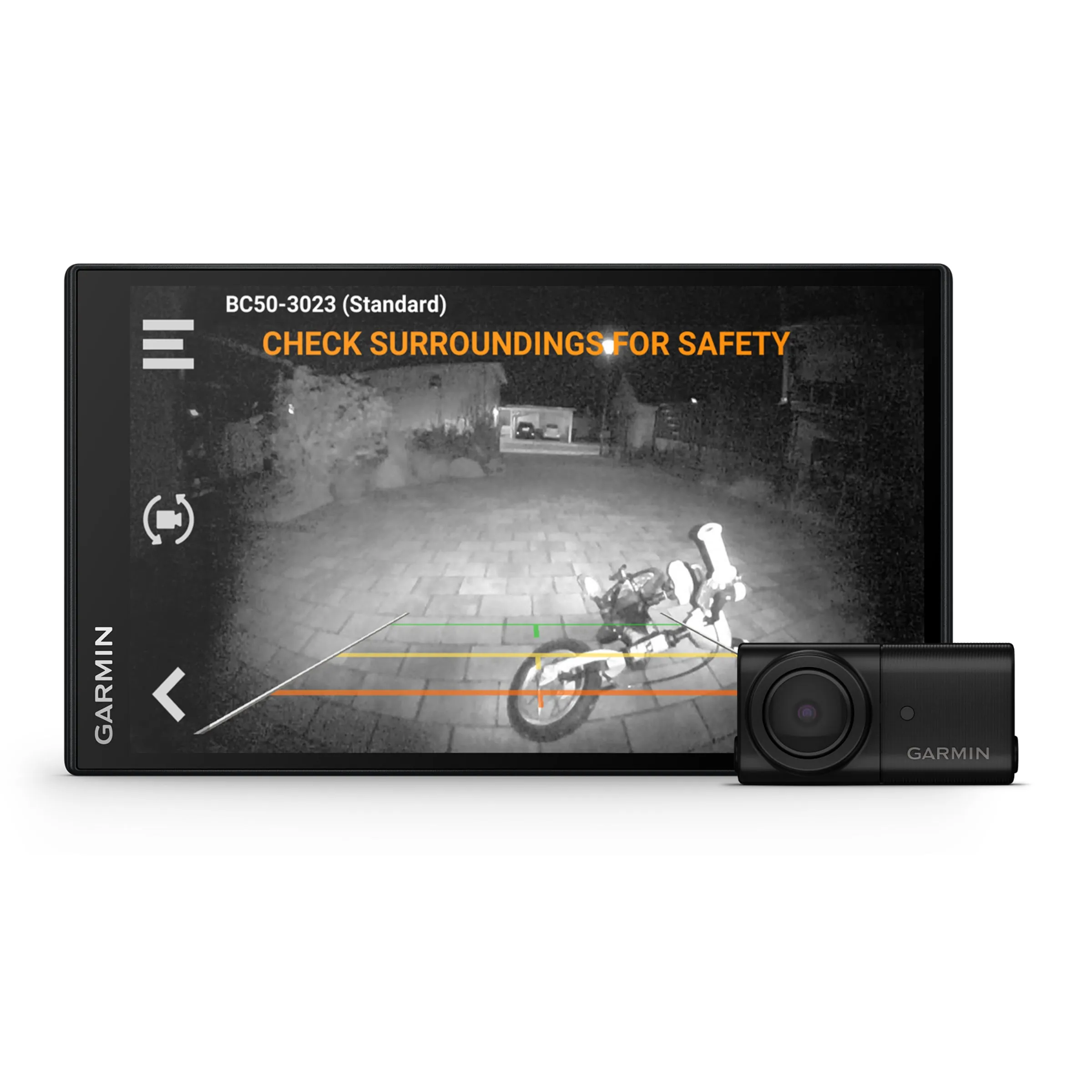 Garmin BC™ 50 Night Vision, trådlös backkamera med nummerskyltsfäste och hållare