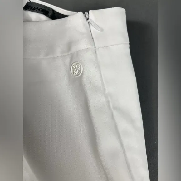 G/Fore G4 Womens Golf Skort 4 White Red Blue Colorblock Polyester Spandex