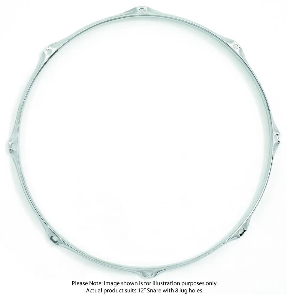 Gibraltar 12"/8 Lug Snare Side Steel Power Hoop (Pk-1)