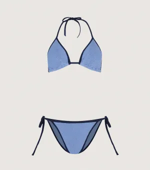Gina Bikini Contrast - Cornflower/Navy