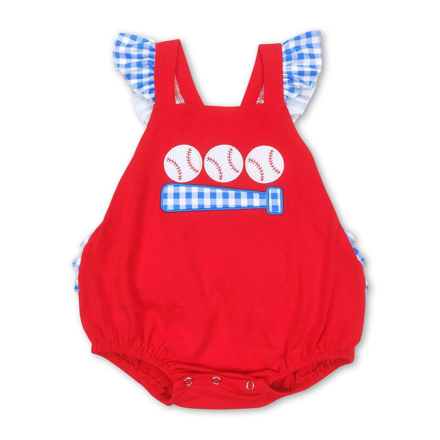Girls Plaid Baseball Bubble