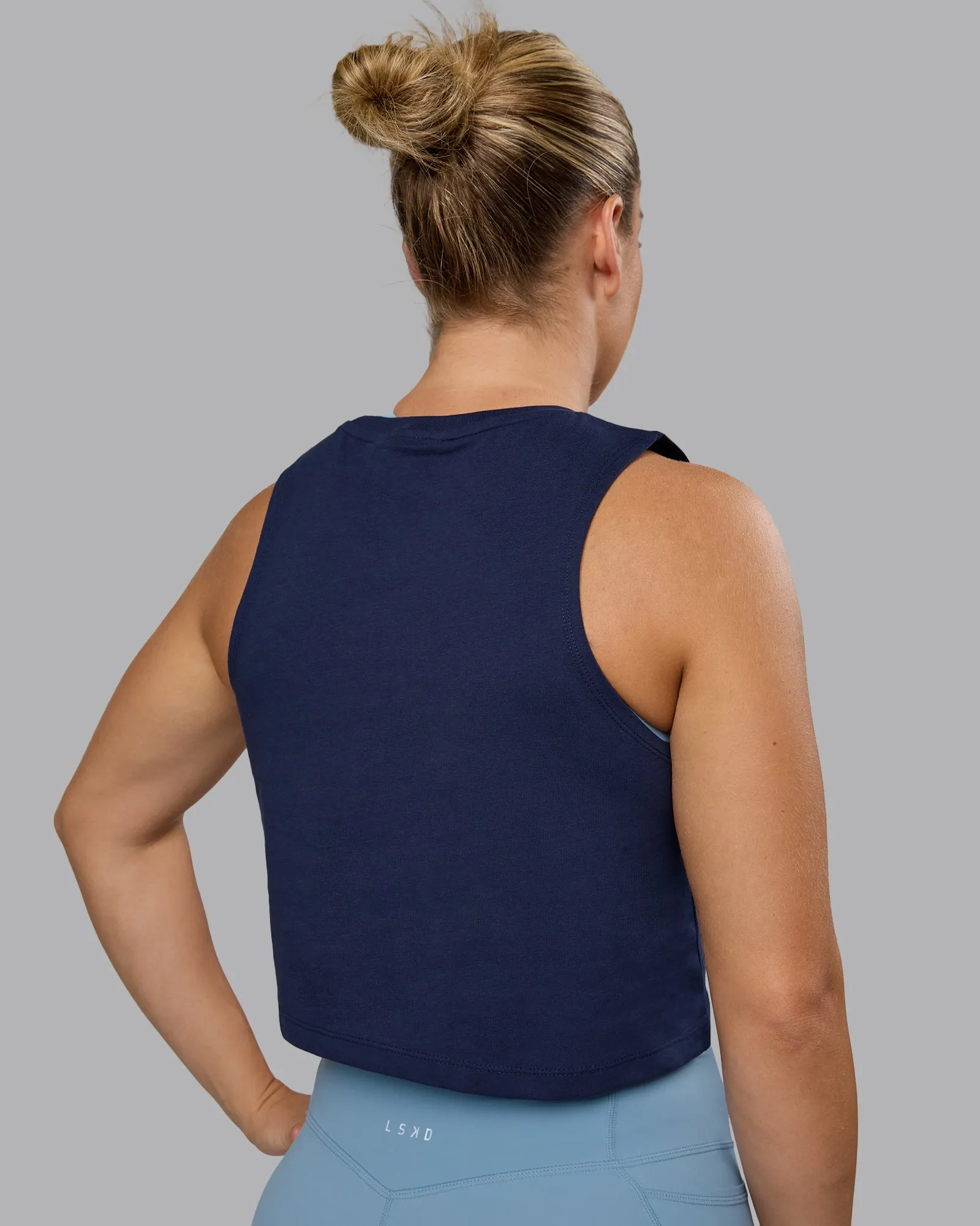 Go-To FLXCotton Tank - Future Navy-White