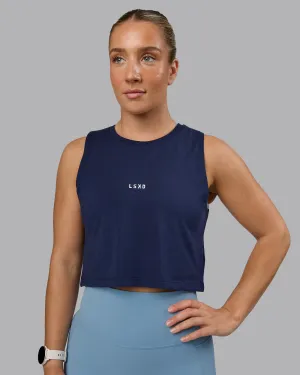 Go-To FLXCotton Tank - Future Navy-White