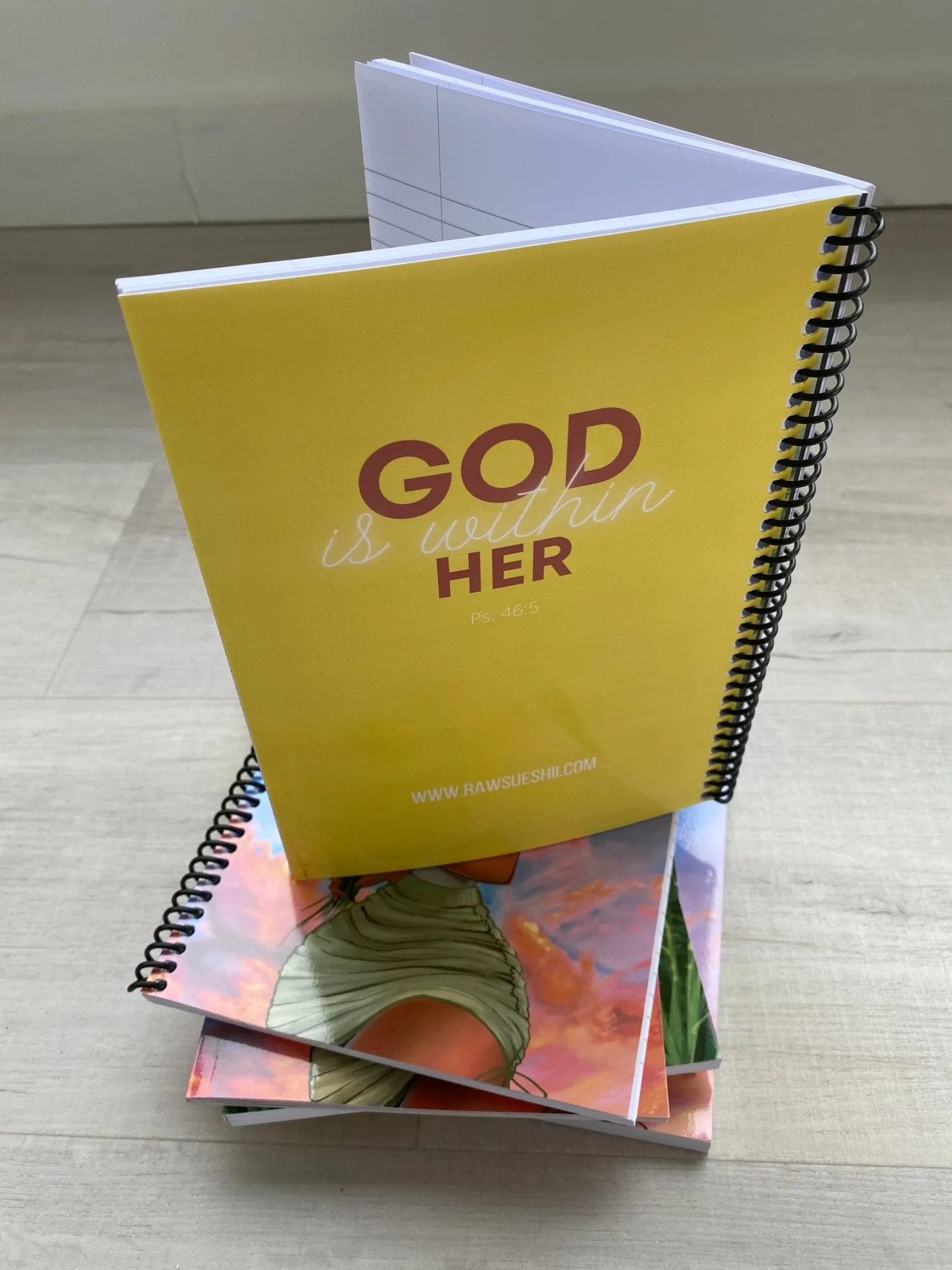 God is within Her Spiral Journal/Notebook
