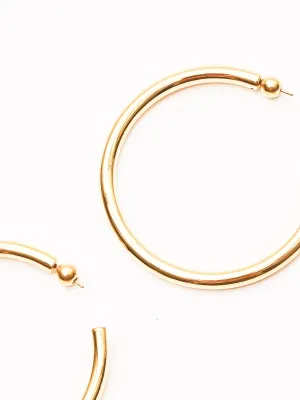 Gold Large Everyday Hoops