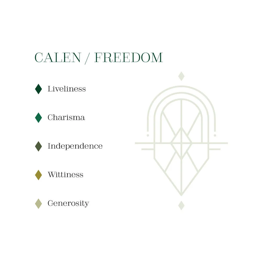 Gold plated Calen/Freedom Ring With 5 Stones