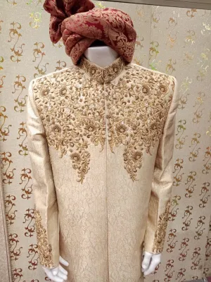 Golden Atlas Jamawar Sherwani Model# Men 1736
