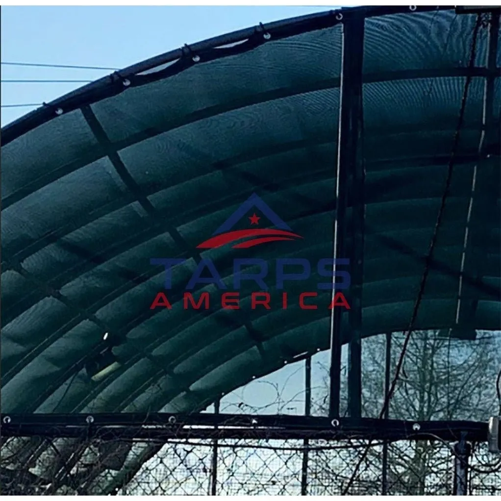 Gray 10 oz. Heavy Duty Vinyl Coated Mesh Tarp by ShadeMax®