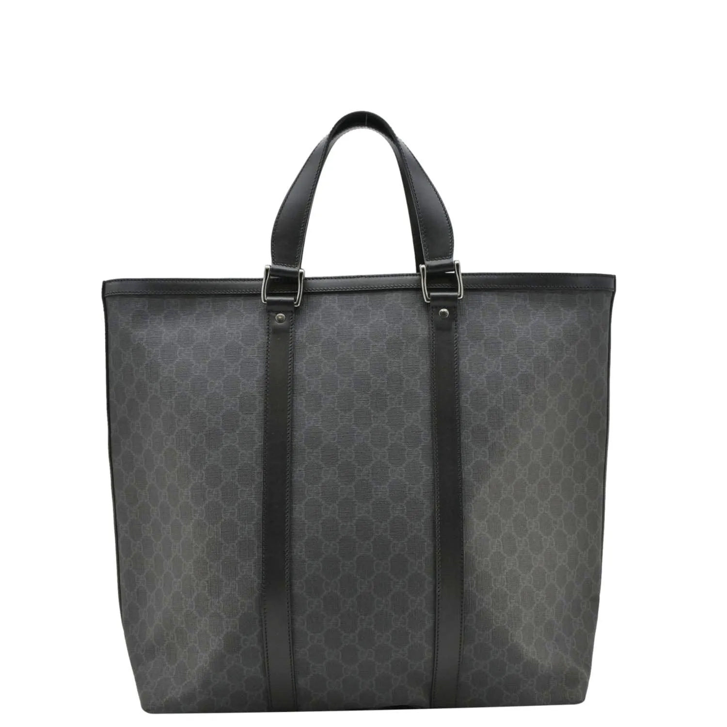 GUCCI GG Supreme Medium Tote Bag Black 322063