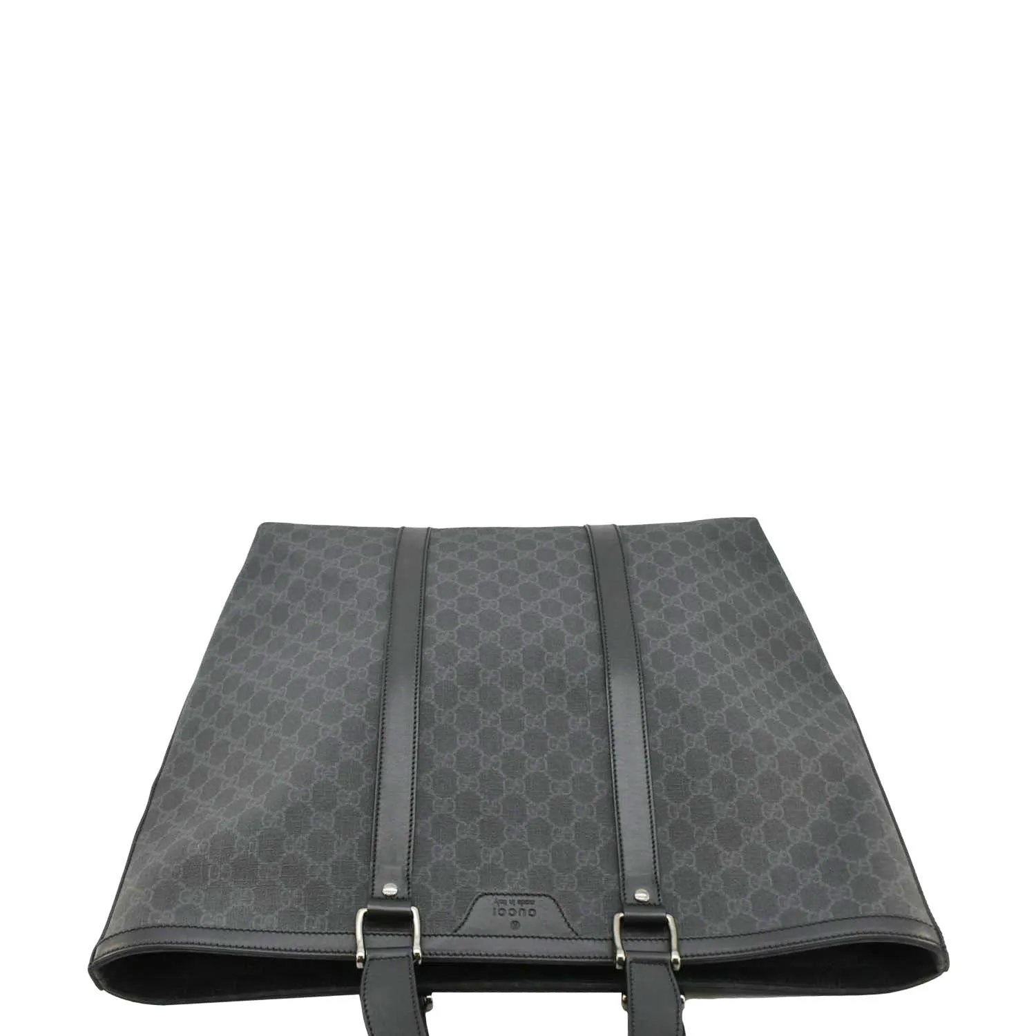GUCCI GG Supreme Medium Tote Bag Black 322063