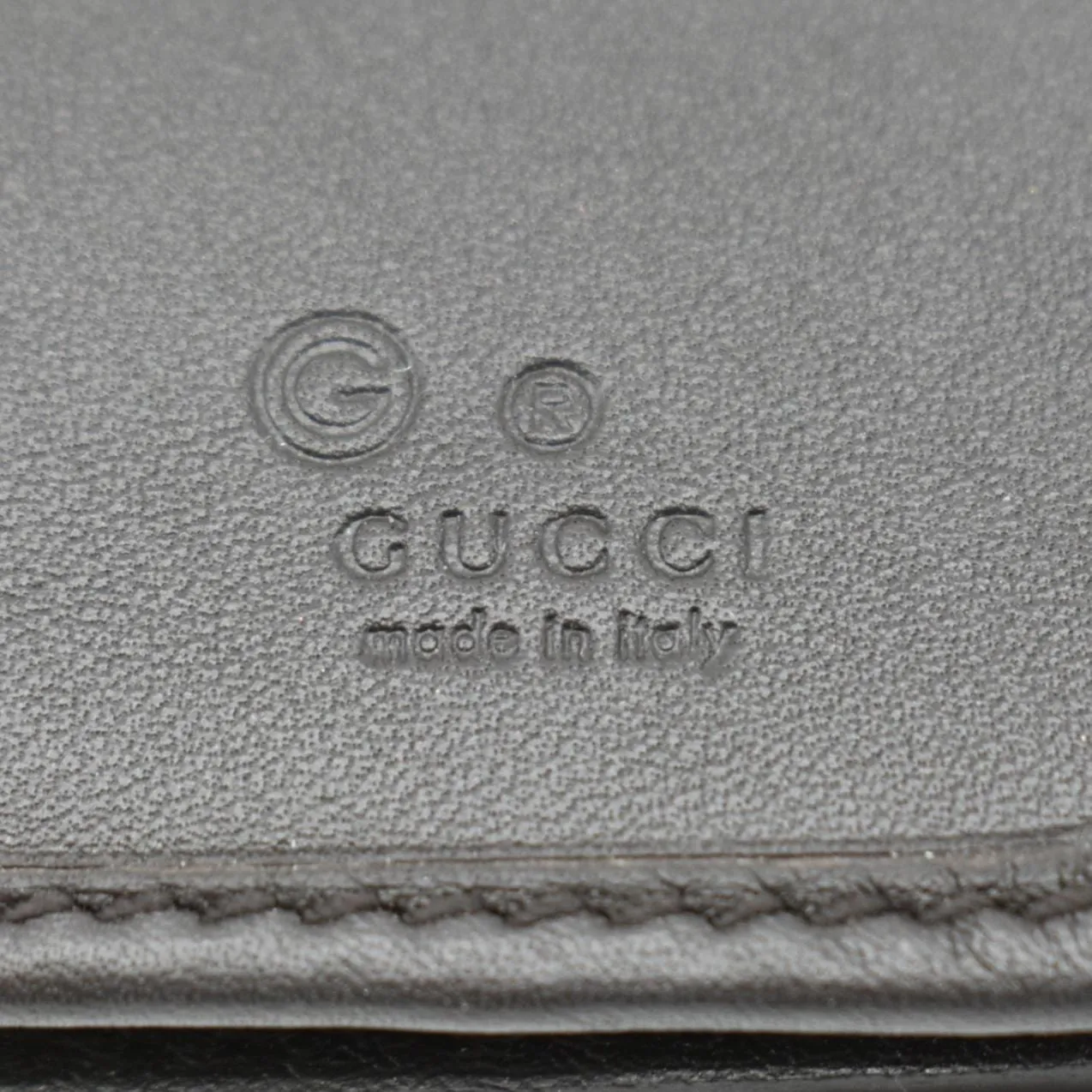 GUCCI Microguccissima GG Leather Bi-fold Long Wallet Black 544479