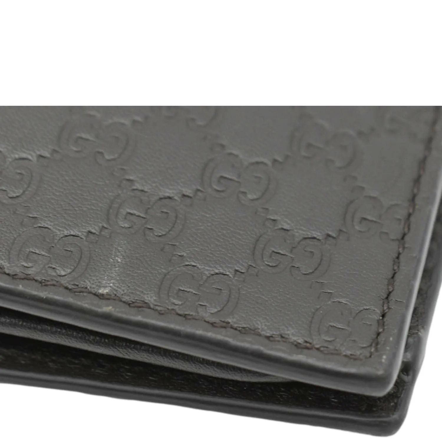 GUCCI Microguccissima GG Leather Bi-fold Long Wallet Black 544479