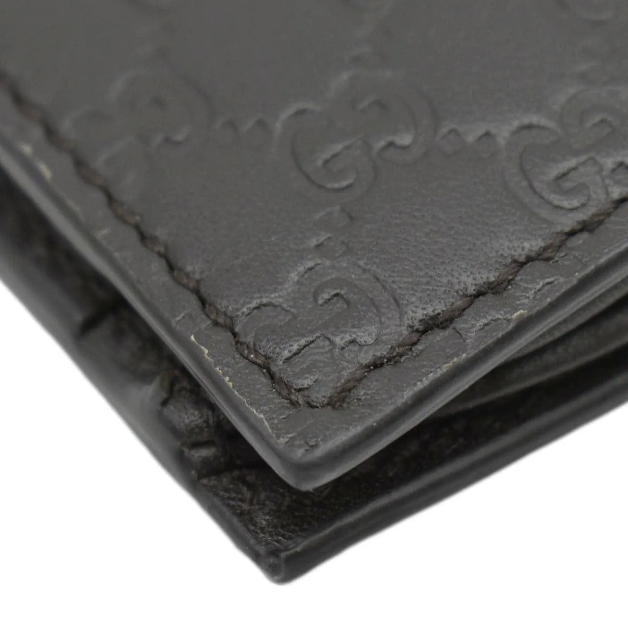 GUCCI Microguccissima GG Leather Bi-fold Long Wallet Black 544479
