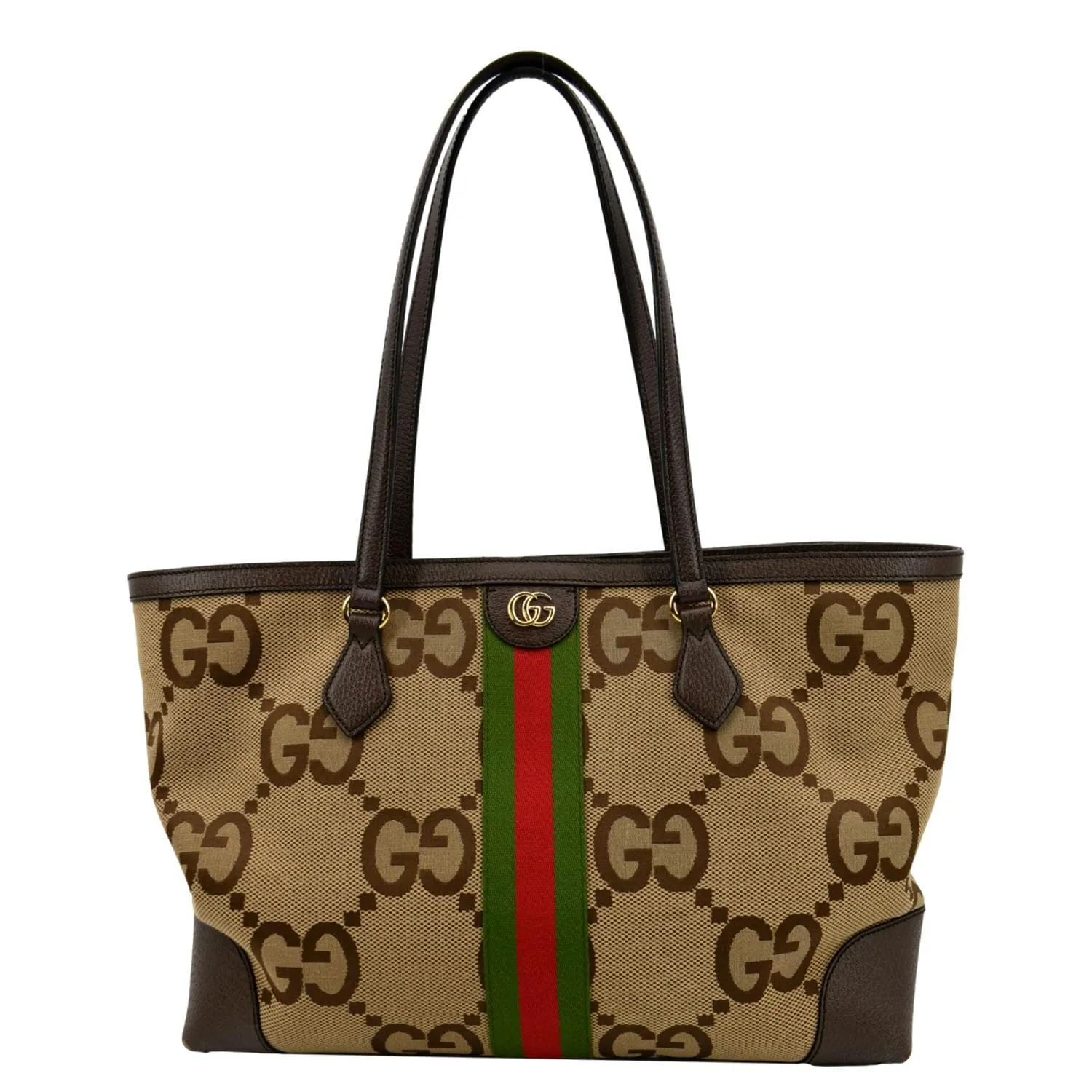 GUCCI Ophidia Jumbo GG Supreme Canvas Tote Bag Beige 631685