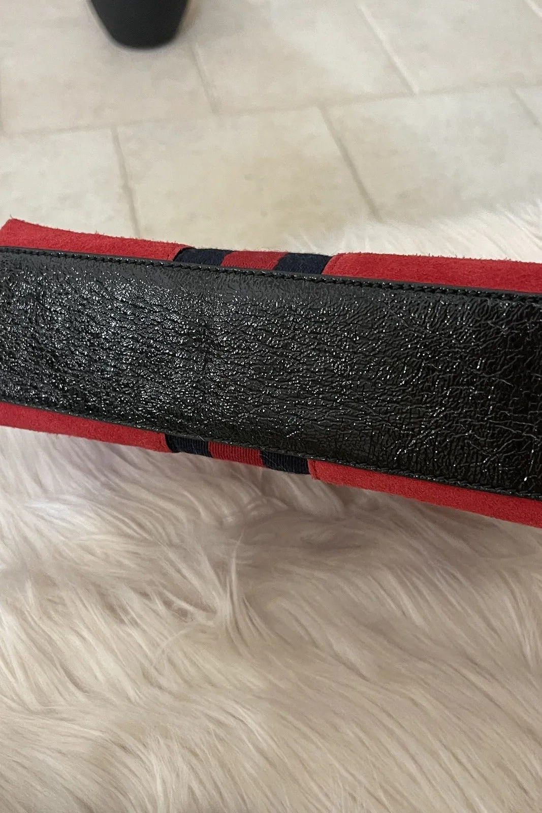 Gucci Ophidia Red Suede Small Crossbody