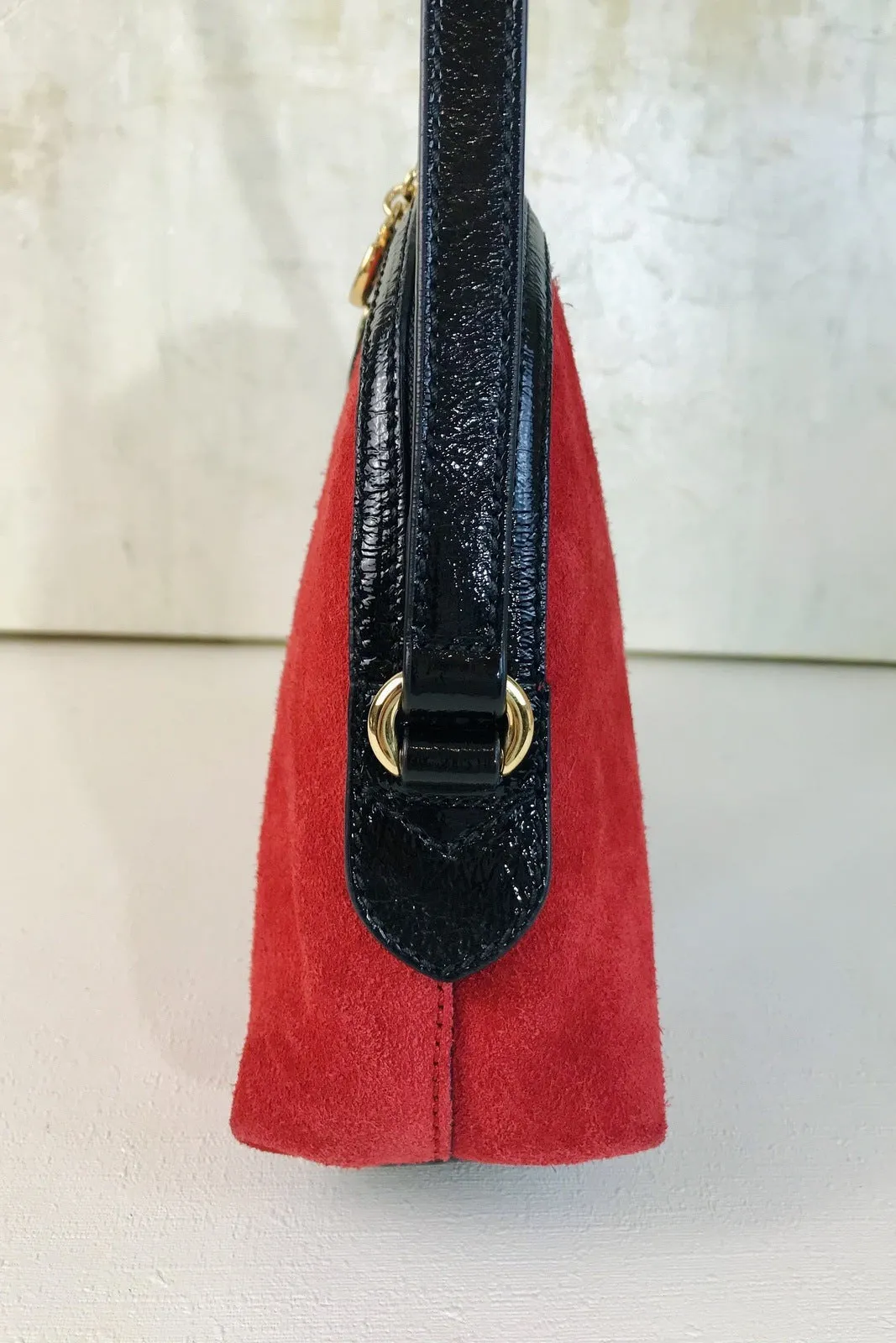 Gucci Ophidia Red Suede Small Crossbody