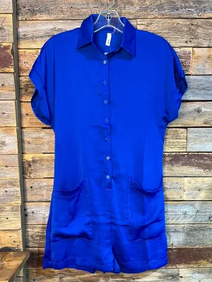 Gwen Functional Royal Blue Romper
