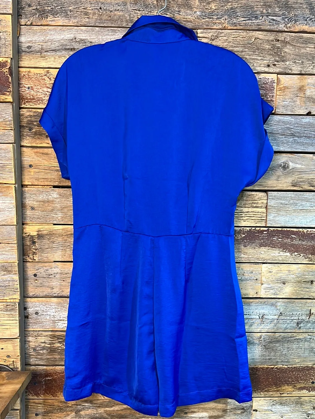 Gwen Functional Royal Blue Romper