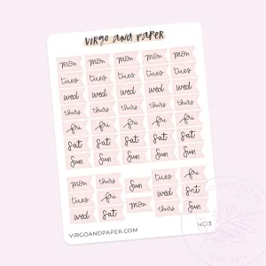 H. Cousin Weekly Date Covers [for Japanese Planner]