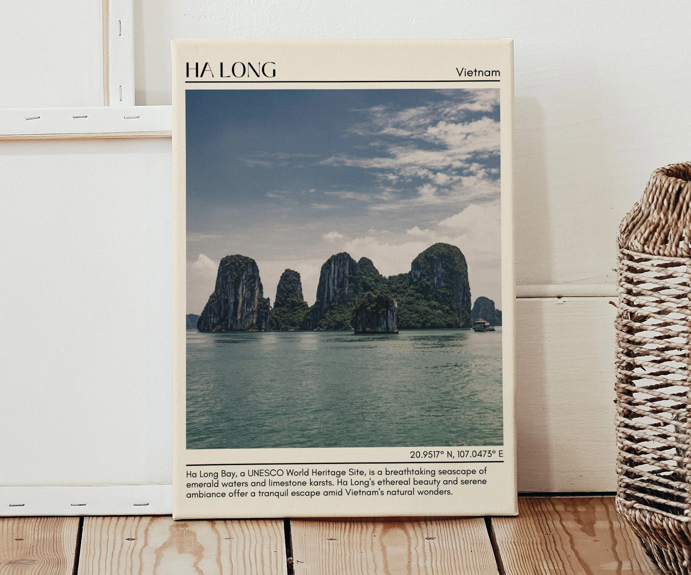 Ha Long Minimal Wall Art, Vietnam