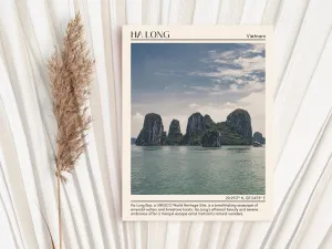 Ha Long Minimal Wall Art, Vietnam