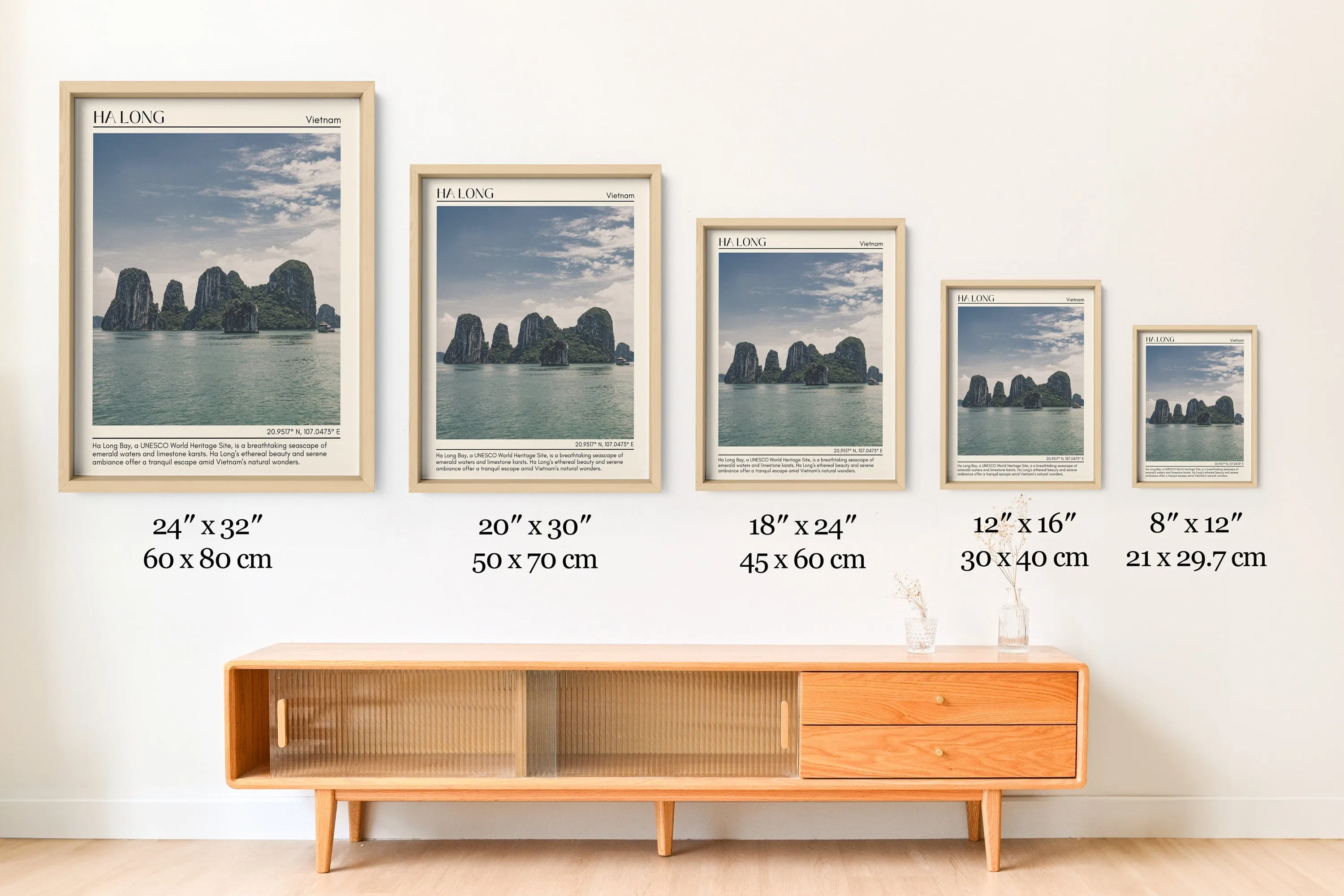 Ha Long Minimal Wall Art, Vietnam