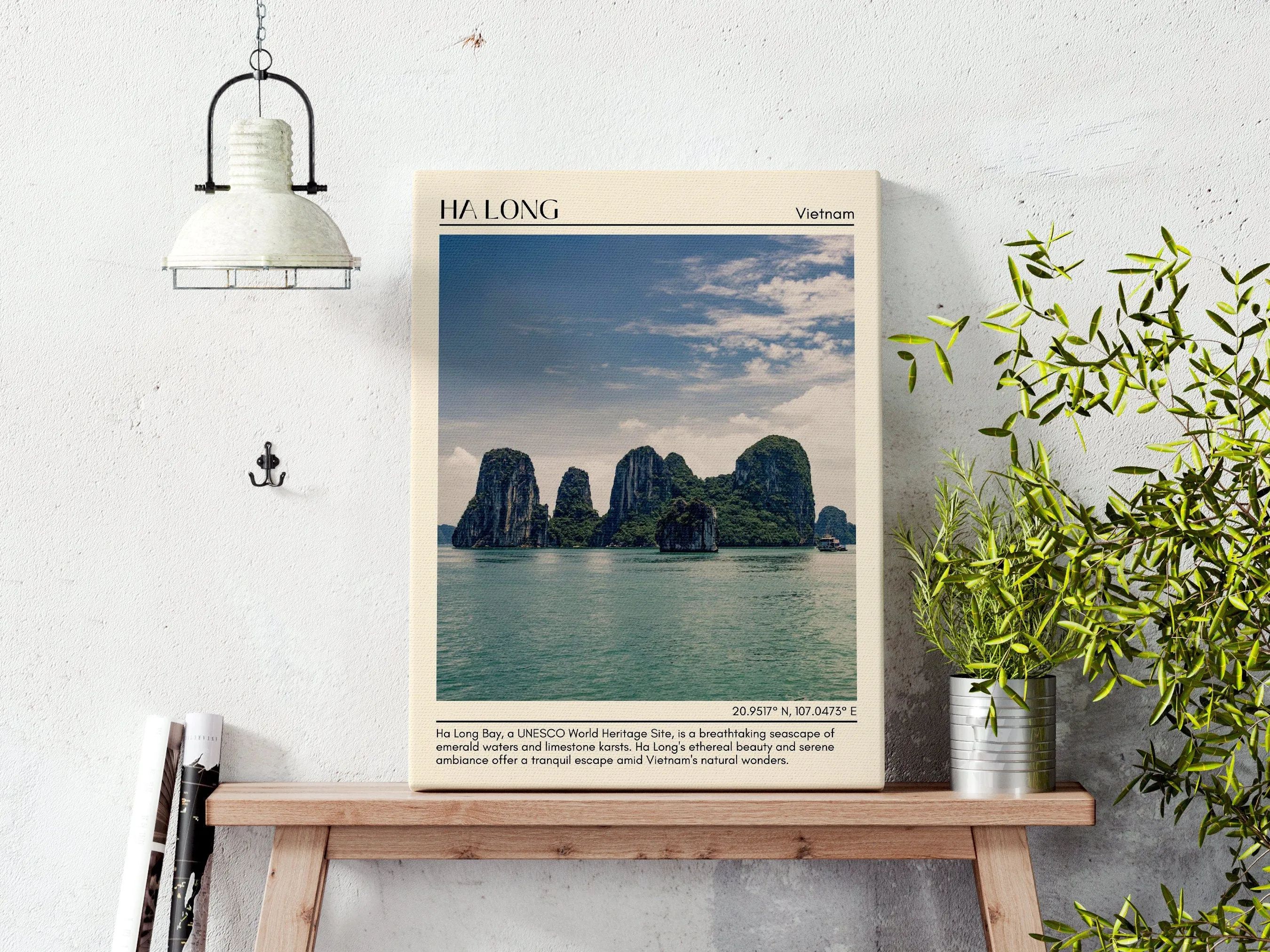Ha Long Minimal Wall Art, Vietnam