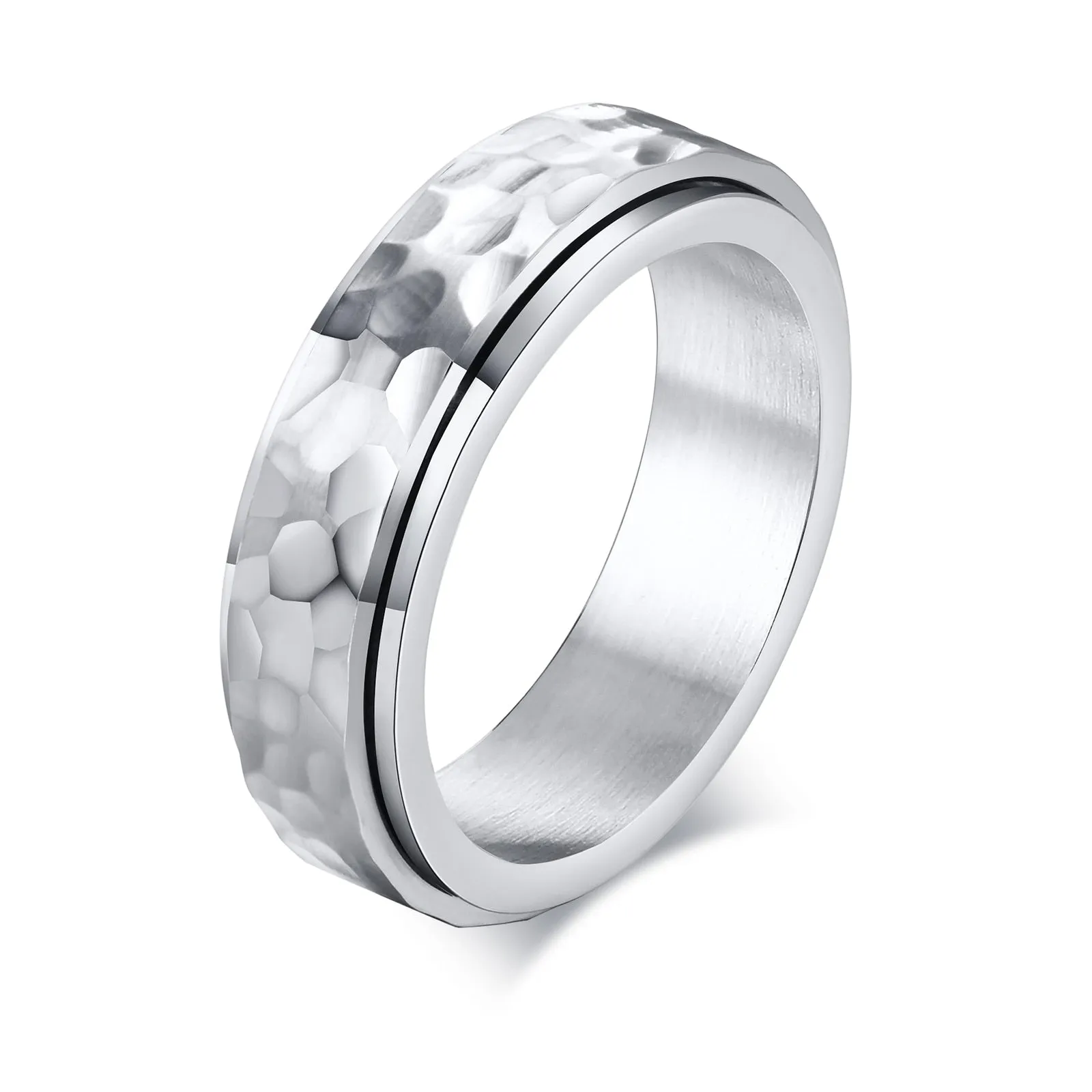 Hammered Spin Ring