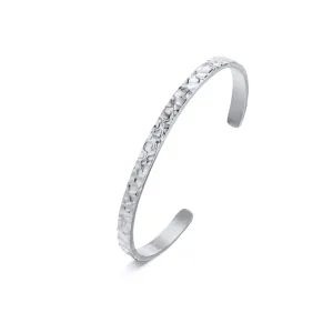 Hammered Thin Bangle Bracelet