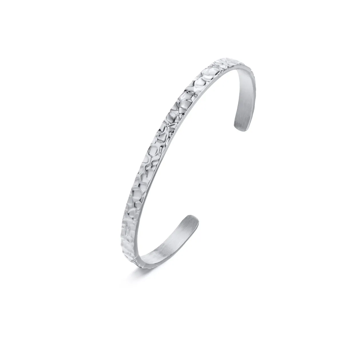 Hammered Thin Bangle Bracelet
