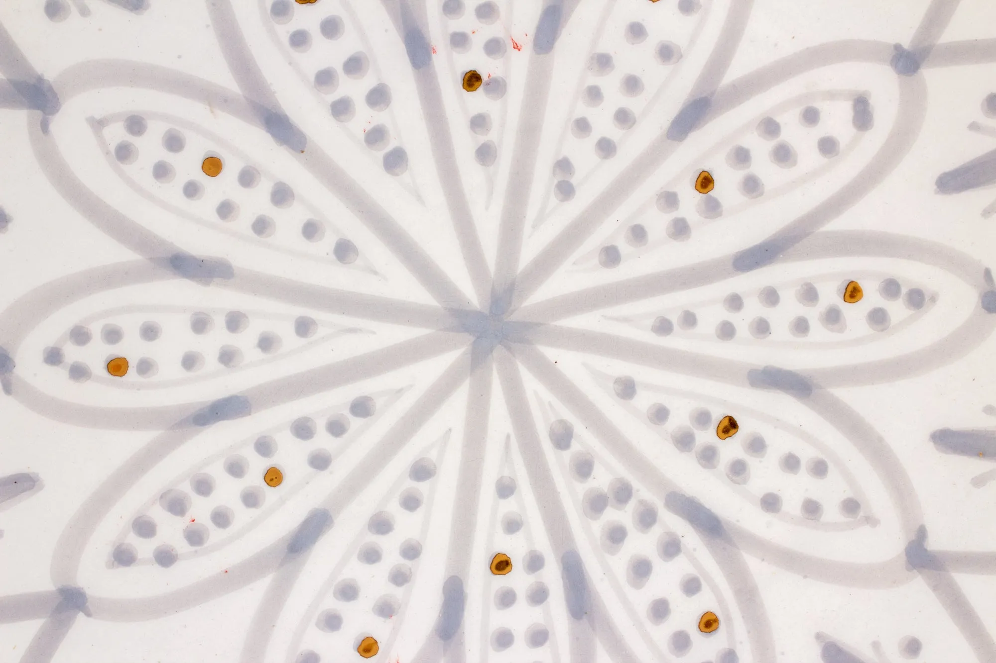 Handmade Zwak Pattern Glazed Moroccan Platter with 12K Gold | More Colors Available