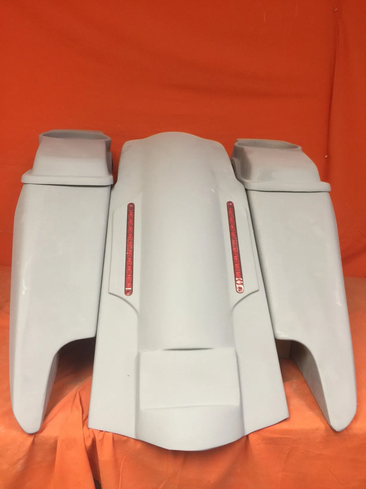 Harley Davidson 2014 - 2023  5" Fifty Five Extended Stretched Saddlebag Fender Kit  Dual Cut Outs 6 x 9 Speaker Lids