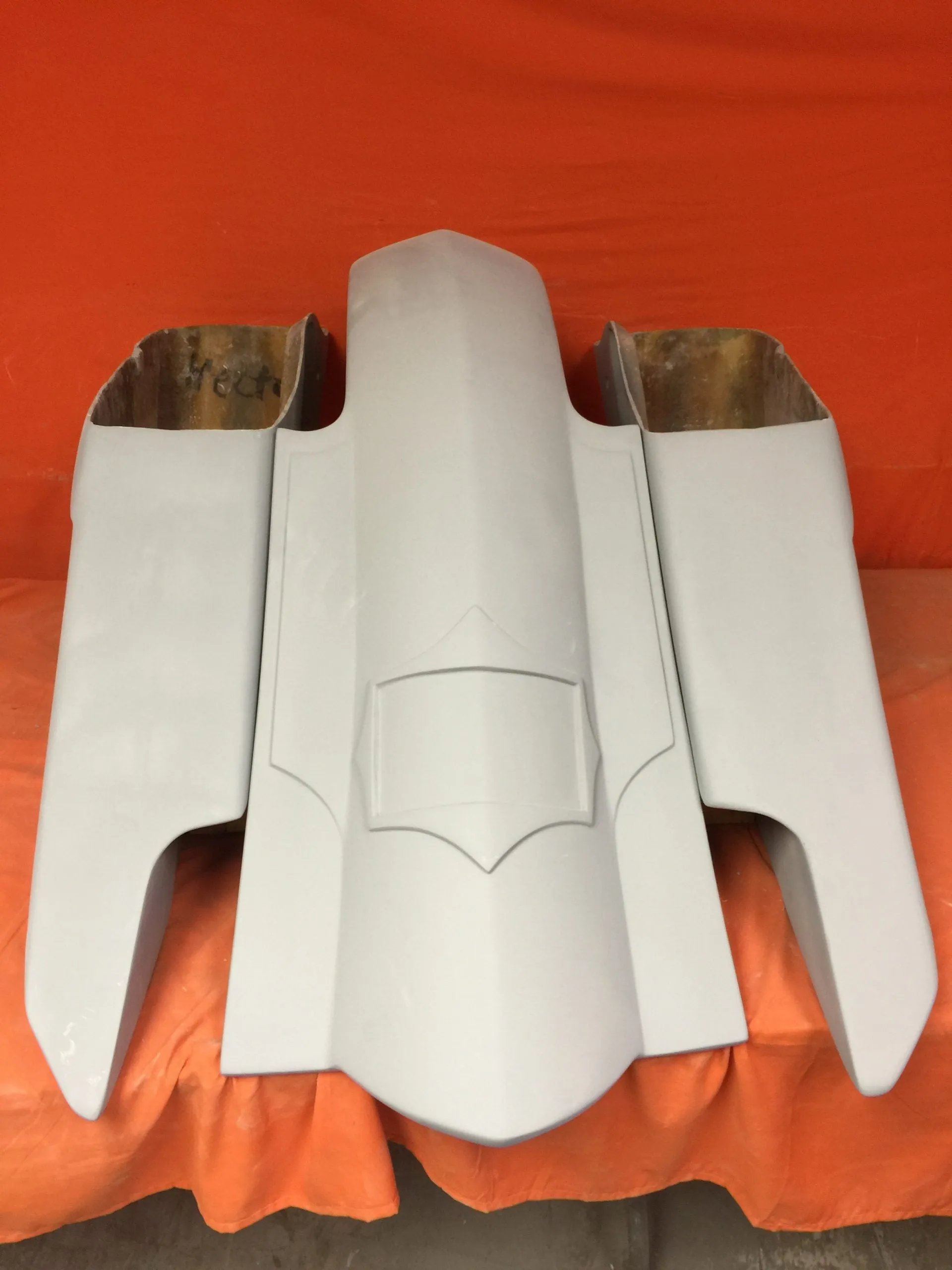 Harley Davidson 6" Trendsetter Extended Saddlebag Fender Kit - Dual Cut Outs   Lids / 2014 - 2023