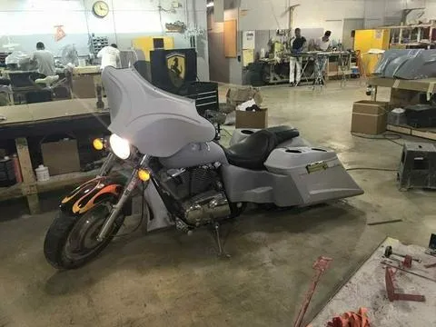 Harley Davidson 6" Trendsetter Extended Saddlebag LED Fender Kit - Dual Cut Outs   Lids / 2014 - 2018