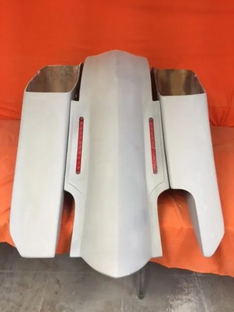 Harley Davidson 6" Trendsetter Extended Saddlebag LED Fender Kit - Right Side Cut Out / 2014 - 2018