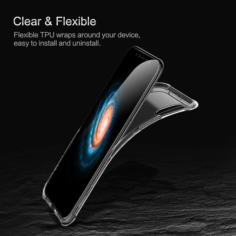 Heavy Duty Protection Case for iPhone X - Transparent,Transparent Black,Transparent Pink