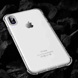 Heavy Duty Protection Case for iPhone X - Transparent,Transparent Black,Transparent Pink