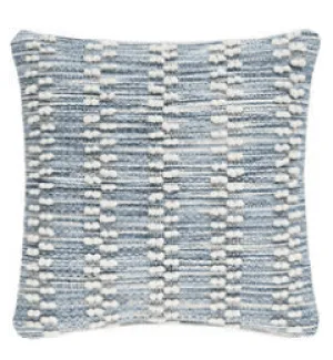 Hobnail Indoor/Outdoor Pillow Cover - Stripe Blue